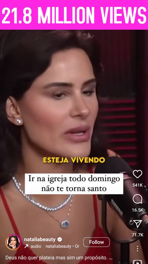 21.8 million views for nataliabeauty