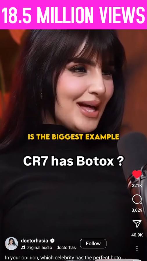 18.5 million views for doctorhasia